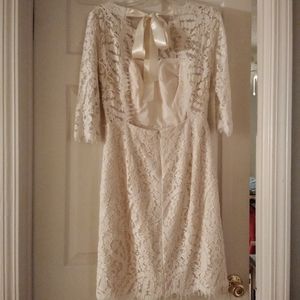Beautiful Backless Lace Tea Dress